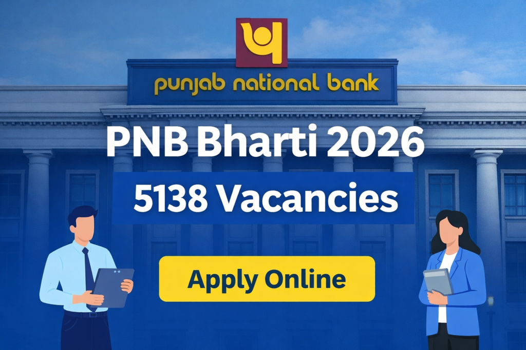 PNB Bharti 2026 5138 जागांसाठी पंजाब नॅशनल बँक भरती