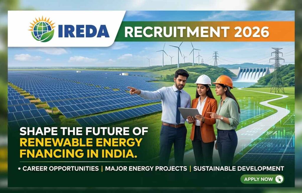 IREDA Recruitment 2026 notification for 32 manager and executive posts apply online