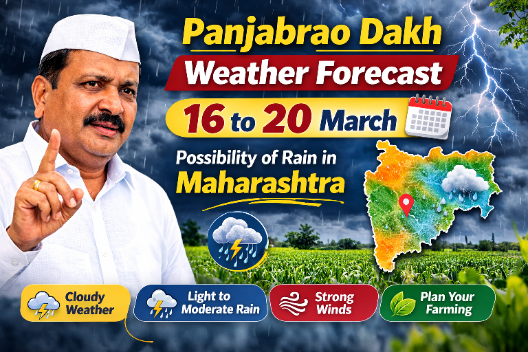 Panjabrao Dakh Weather Forecast 16 to 20 March Maharashtra