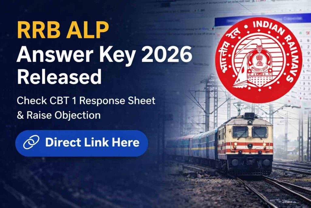 RRB ALP Answer Key 2026 CBT 1 Response Sheet Released