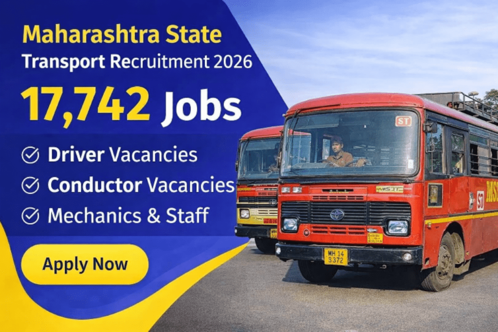 ST Bharti 2026 Maharashtra 17742 posts recruitment