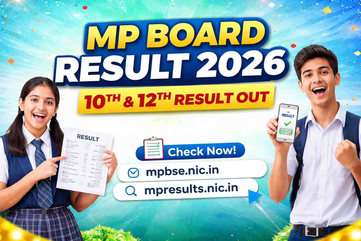 MP Board 10th and 12th Result 2026 declared students checking results online